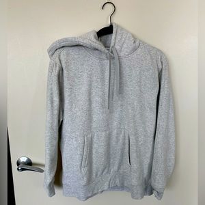 Athleta fleece lined hoodie. Light gray. Size large. Worn twice.
